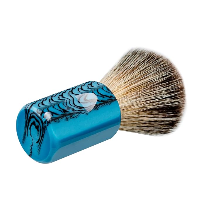 Grandslam Shaving Brush with Synthetic Hair, Cruelty-Free Shaving Cream Brush for Men, 100% Solid Resin Handle, Gently Exfoliates The Skin, 24mm Knot