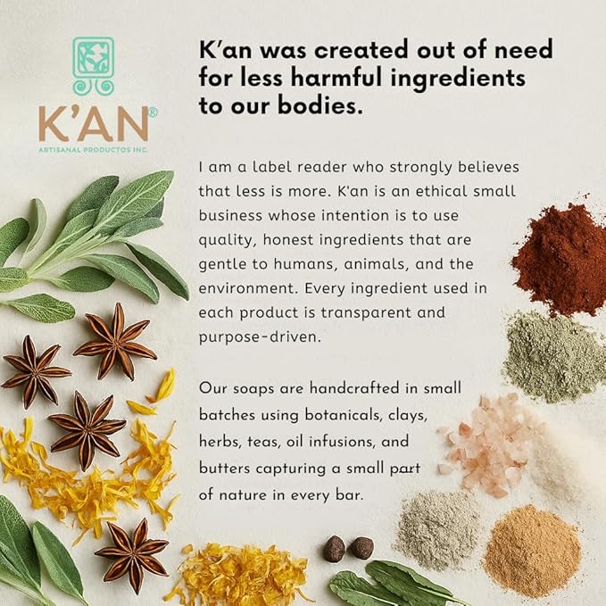 K'an Artisanal Handmade Soaps (Eucalyptus & Sage Soap Bar)