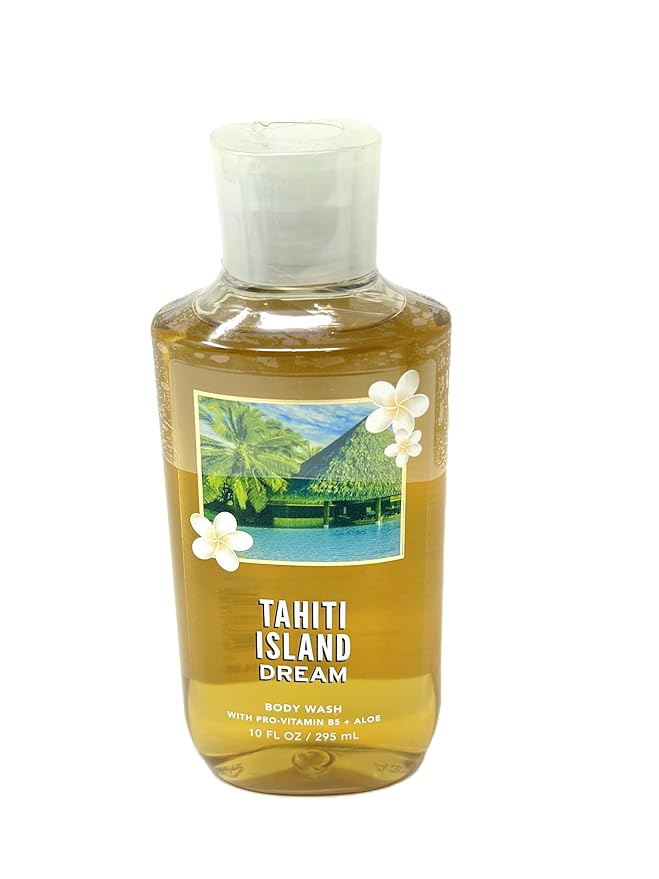 Bath and Body Body Wash with Pro Vitamin B5 + Aloe (10 FL OZ / 295 ML, Tahiti Island Dream)