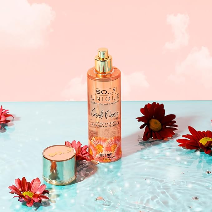 Unique Body Mist - Coral Daisy by So…? for Women - 5.1 oz Body Mist - Pack of 2