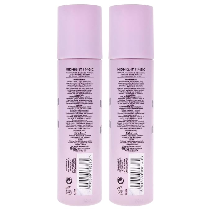 Midnight Magic Perfume Mist by So…? for Women - 4.7 oz Mist - Pack of 2
