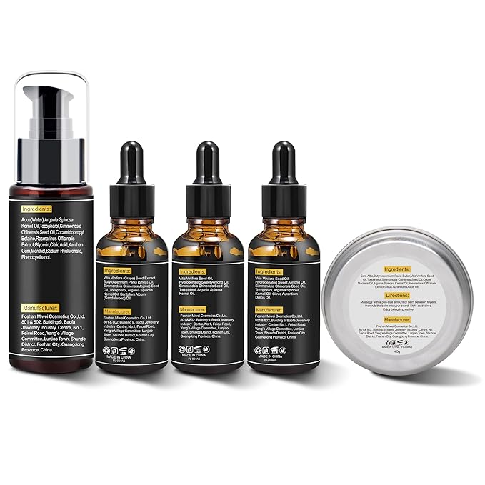 Beard Kit for Men Grooming & Care W/3 Pack Beard Oil, Wash, Balm, Comb, Brush, Scissors,Anniversary Valentines Birthday Fathers Gifts Idea for Husband Him Boyfriend Dad Men Christmas Stocking Stuffers