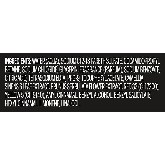 Suave Moisturizing Body Wash, with Wild Cherry Blossom and Vitamin E Extract, No Parabens, No Phtahaltes, 18 Oz Pack of 12