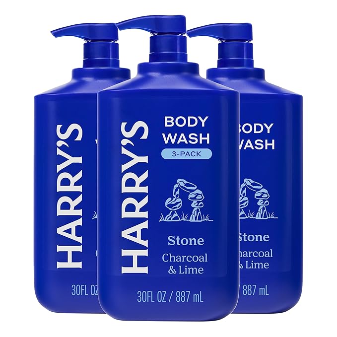 Harry's Men's Body Wash - Stone - 30 fl oz - Shower Gel for Men - No Parabens, Sulfates, or Dyes (Pack of 3)