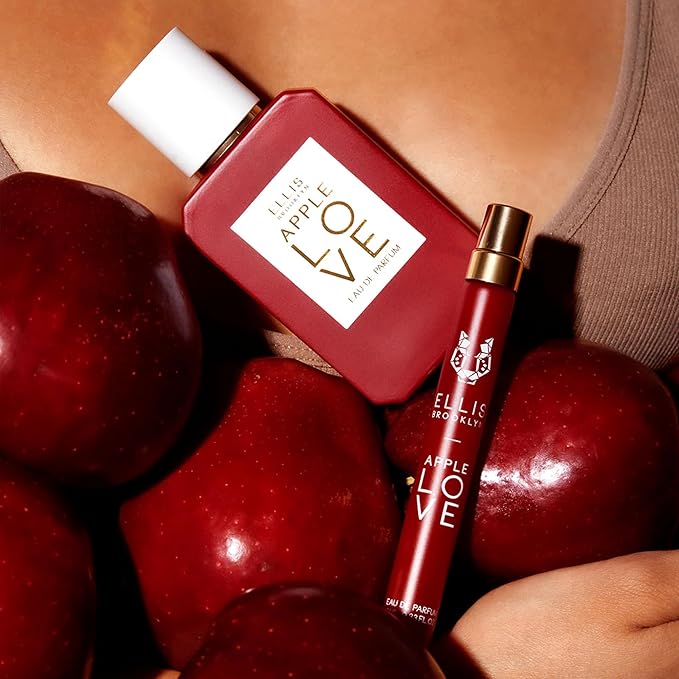 Ellis Brooklyn APPLE LOVE Eau de Parfum, Perfume for Women, Amber Gourmand, Apple Scented, Vegan, Cruelty-Free, Sustainable Ingredients, Made in USA – 10ml / 0.33 Fl Oz