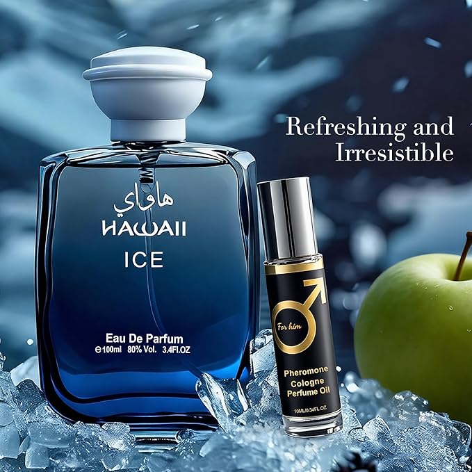 Men’s Eau de Parfum, Fresh Woody Cologne for Men, Long Lasting Masculine Fragrance, 3.4 Fl Oz (100ml) Pheromone