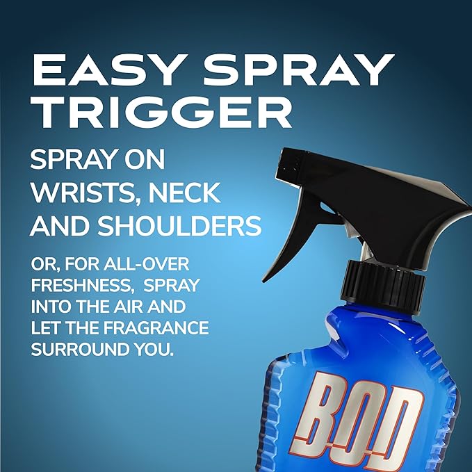 BOD man Fragrance Body Sprays, Dark Ice and Really Ripped Abs, 8 Fluid Ounce (Pack of 2)