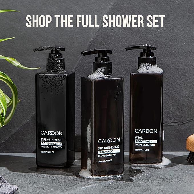 Cardon Acne Clearing Men's Body Wash, Korean Skin Care, All Natural Green Tea Extract, Sea Buckthorn, & Cica Combat Breakouts, Prevent Body Odor to Deeply Cleanse w/o Stripping (1 PK)
