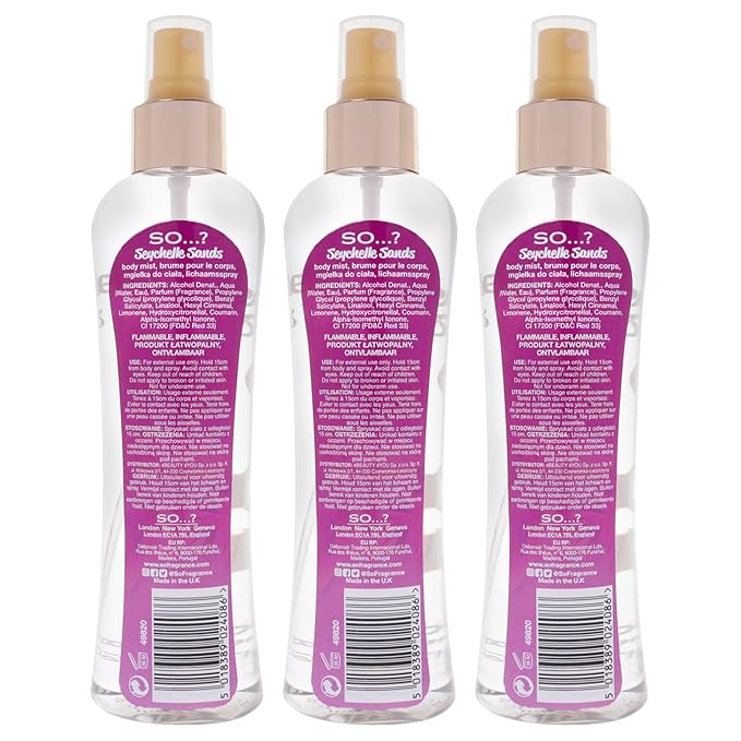 Seychelle Sands Body Mist by So…? for Women - 6.9 oz Body Mist - Pack of 3