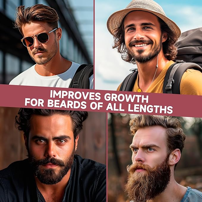 Biotin Beard Oil for Men - 5% Concentration, Mystic Hour Scent, 2 oz (Pack of 9) - Natural Men's Beard Oil with Argan Oil, Jojoba Oil and Vitamin E, Beard Growth Softener, Moisturizer