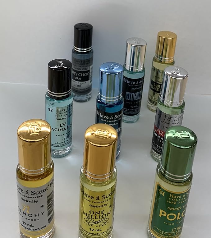 Men Perfume Oils Set Lot 12ml x Pack of 9pcs, Randomly Oils Selected & Packed N 2 MEN 9 PCS.
