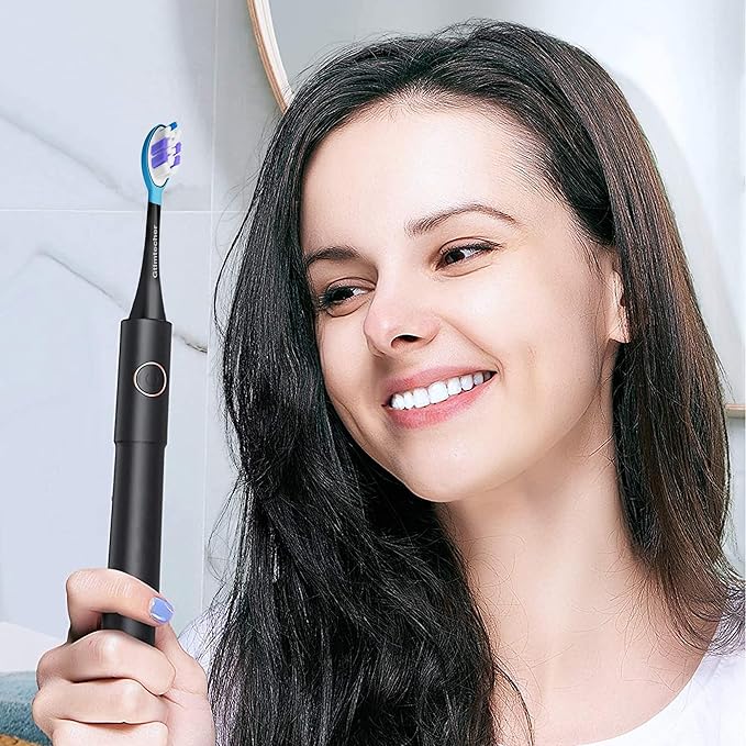Electric Toothbrush Heads for Philips Sonicare Replacement Heads, 10 Pack Adults Kids 7+ Sonicare Toothbrush Replacement Brush Heads Philips Sonicare Sensitive Replacement Heads C2 C3 G2 G3 A3, Black