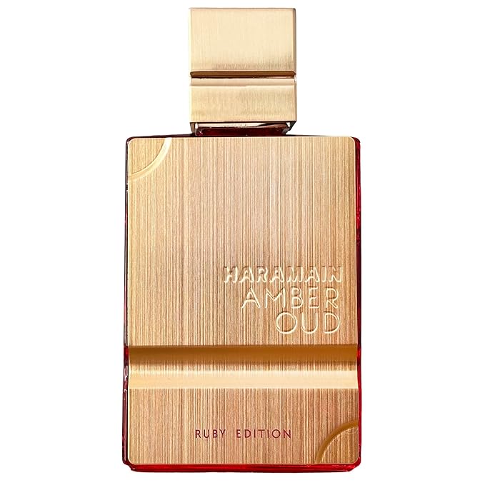 Al Haramain Amber Oud Ruby Edition Eau De Parfum Spray Unisex Arabian Perfume for Women & Men, Long-Lasting Amber Fragrance with Rich, 60ml (2.0 oz)