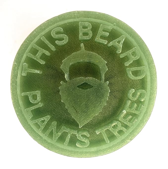 Natural Beard Wash Bar for Men – Solid Shampoo with Olive Oil & Hempseed Oil – Cleans, Softens, and Moisturizes – Beard & Mustache Wash Bar 3 Ounce (Pack of 1), Balsam Grove
