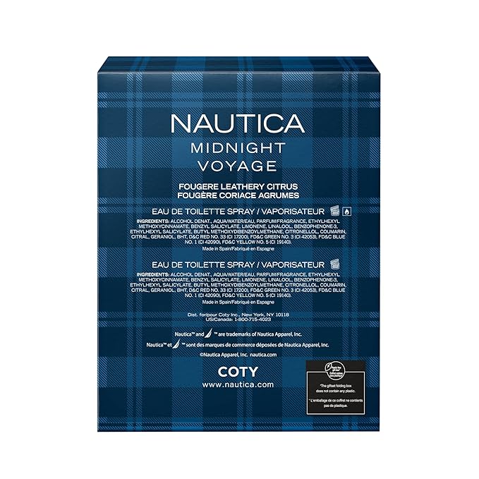 Nautica Midnight Voyage Eau de Toilette for Men, 1.6 Fl Oz