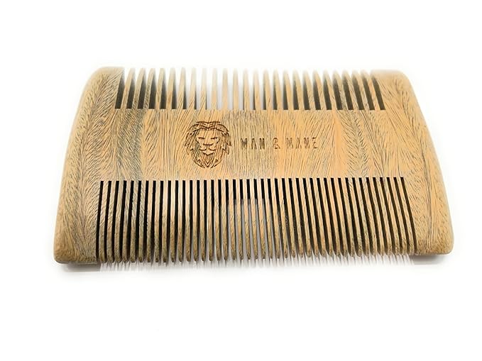 Beard Combs Oxhorn & Sandalwood (Pure Sandalwood)
