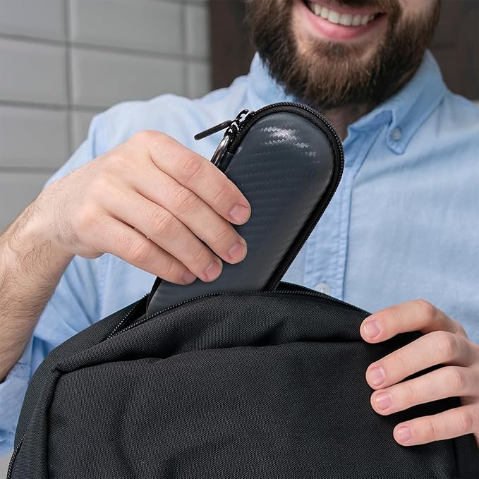 Nincha Compact Travel Trimmer Case for Philips Hybrid Electric Trimmer and Shaver, Face + Body Groomer QP2724/90, QP2834/70, QP1924/70, QP6531/70, QP4631/90, Hard Carrying Case, Gray