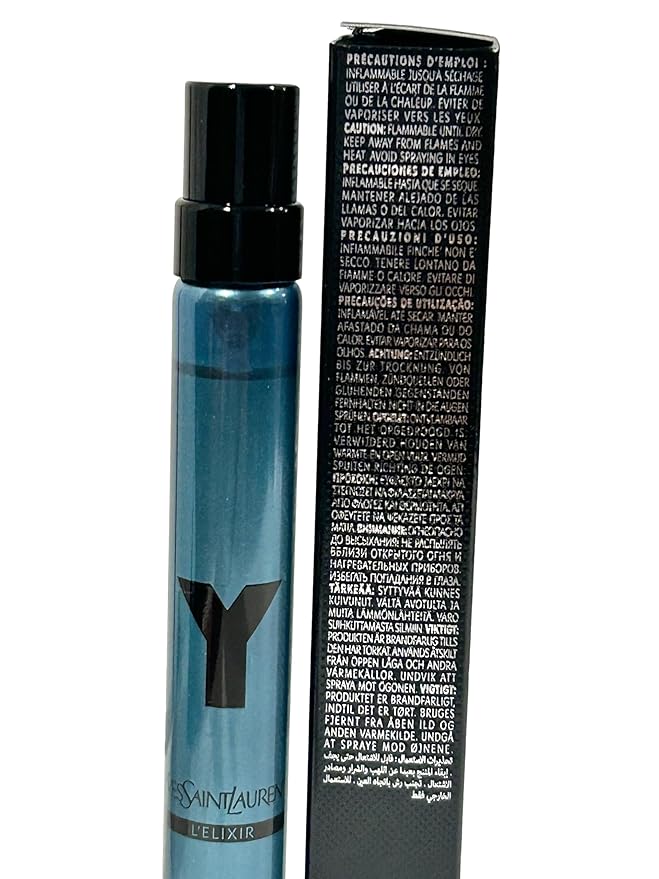 Yves Saint Laurent Y ELIXIR MEN YSL L'ELIXIR Travel Spray Perfume MEN 10 ml / 0.33 Fl Oz