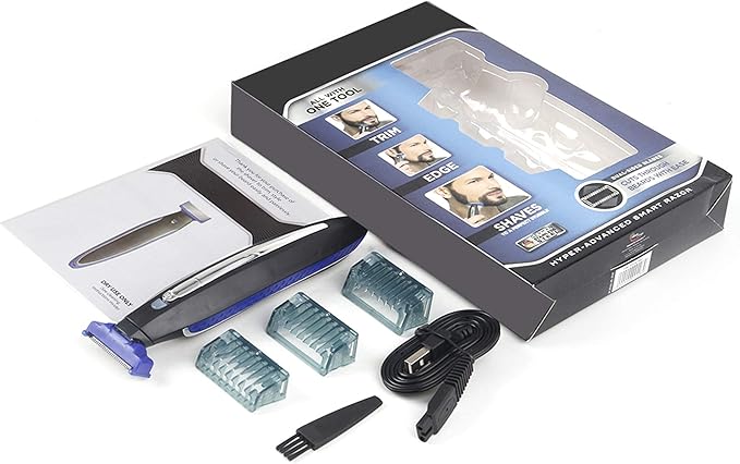 Mens Hair Trimmer & Body Shaver That Trims, Edges, Shaves, and Grooms-Beard Trimmer for Men Rechargeable Solo Shaver