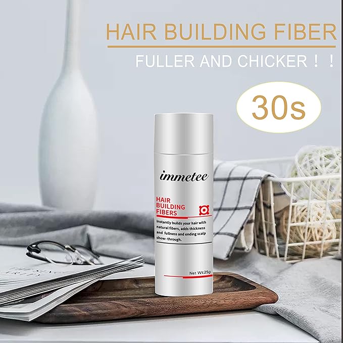 immetee Hair Building Fibres Powder, Hair Fibres for Women & Men, 28g