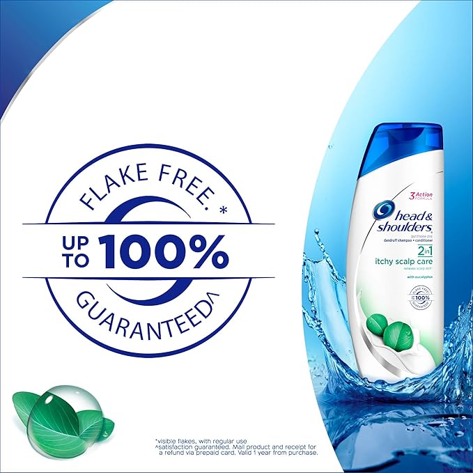 Head and Shoulders Itchy Scalp Care with Eucalyptus 2-in-1 Anti-Dandruff Shampoo + Conditioner 8.45 Fl Oz
