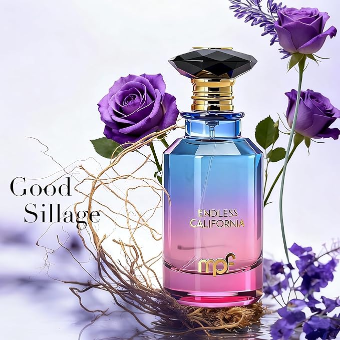 Endless California Unisex Cologne Eau de Parfum 100ml Summer Citrus Amber Scent Sparkling Mandarin Orange & Guaiac Wood Fragrance Long Lasting Gift for Men and Women