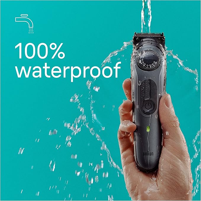 Braun All-in-One Style Kit Series 5 5471, 8-in-1 Trimmer for Men with Beard Trimmer, Body Trimmer for Manscaping, Hair Clippers & More, Ultra-Sharp Blade, 40 Length Settings, Waterproof