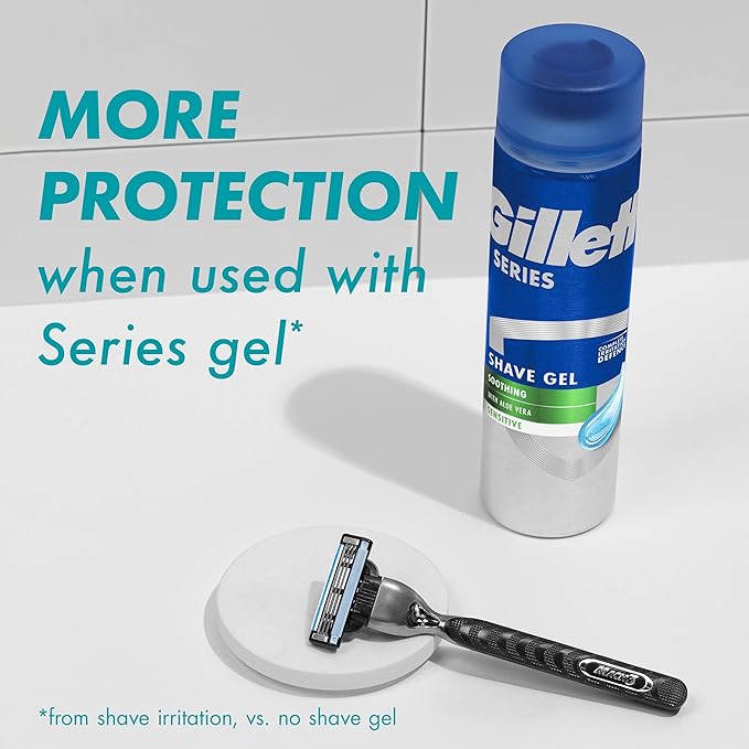 Gillette Mach3 Razor Refills for Men, 4 Razor Blade Refills (Pack of 2)