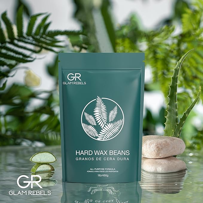 1lb Hard Wax Beads for Hair Removal Sensitive Skin with Pure Aloe, Wax Beans for Brazilian Waxing Bikini Leg Face, Perfect for Full Body Gentle Hair Removal At Home