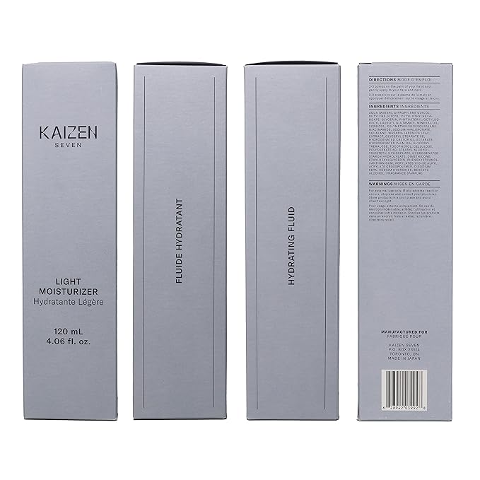 Light Moisturizer for Men | Made in Japan | 120 ml Premium Light Moisturizer non-greasy or sticky, Niacinamide, Sodium Hyaluronate, Wasabi Leaf, Olive Squalane