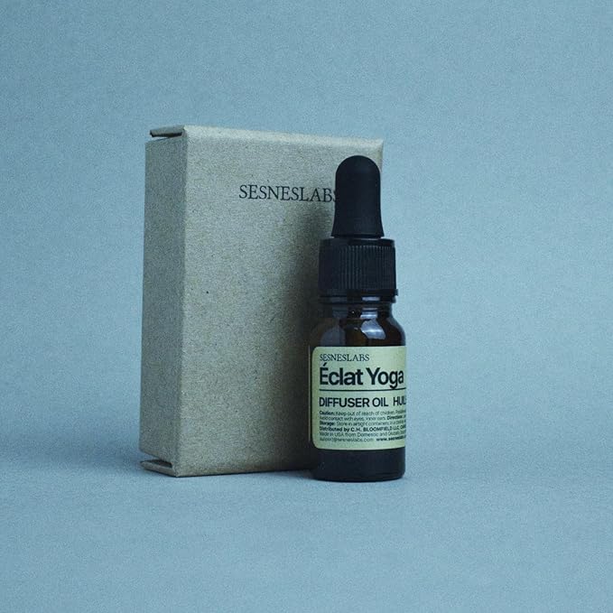 Éclat Yoga Diffuser Oil, Cosmopolitan Yoga Selection,Italian Lemon/Bergamot, Pear, Basil, Ginger Flower, Musk Essential Oils Blend for Ultrasonic Diffuser (.33 oz/10 ml)