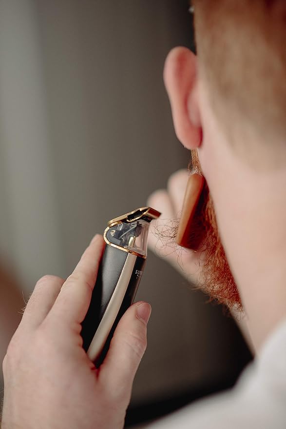 Supreme Trimmer 2-in-1 Crunch Lite Foil Shaver & T-Shaper Trimmer | ST5210 Beard Trimmer & STF600 Electric Razor | Travel Hair Trimmer Set | Black & Gold