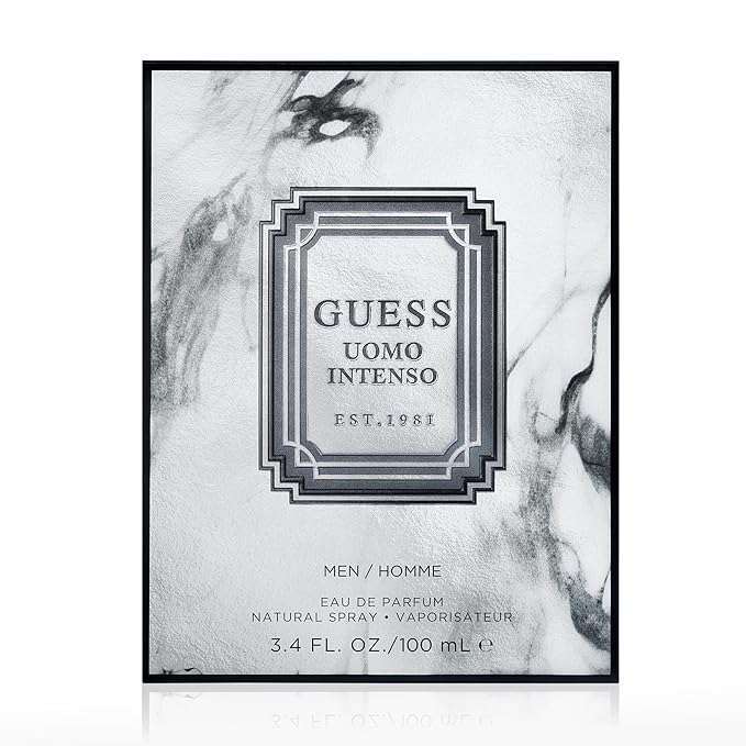 Guess Uomo Intenso Eau de Parfum Cologne Spray for Men, 3.4 Fl. Oz.