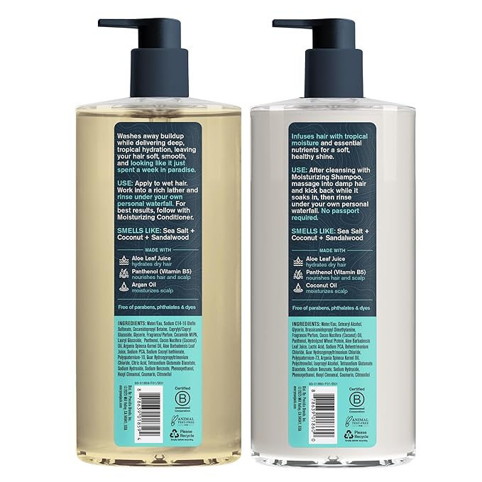 Every Man Jack Men's Shampoo and Conditioner Set - Caribbean Coconut - Made w/Plant Powered Moisturizing Ingredients like Coconut & Argan Oil - 16 fl oz (2 Pack)