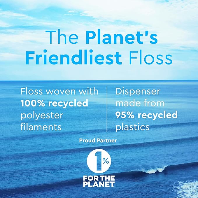 Smile Expanding Floss, Premium Woven Dental Floss with Natural Plant-Based Wax, Soft on Teeth & Gums, Mint Scent, PTFE & PFAS Free, Cruelty Free (2-Pack, 30 Yards Each)
