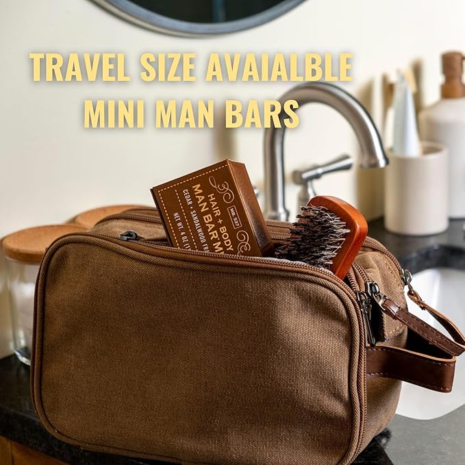 San Francisco Soap Company Coastal Driftwood Fragrance Man Bar - CLEAN - No Harmful Chemicals - Good for All Skin Types - Made in the USA