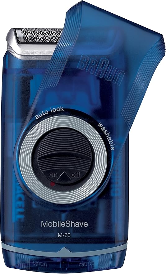 Braun Electric Razor for Men, M60b Mobile Electric Foil Shaver, Washable