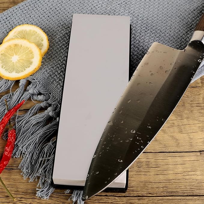 Whetstone Knife Sharpening Stone Cuts fast Splash and go No need to soak Medium Grit #2000 Knife Sharpener…