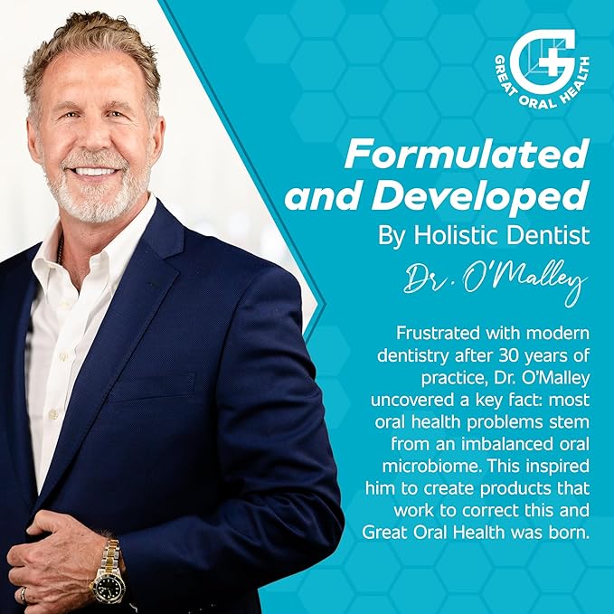 Dental Care Kit 6-in-1 Oral Hygiene Products for Adults: Oral Probiotics for Teeth & Gums, Nano Hydroxyapatite Toothpaste, Natural Breath Freshener Oil, Tooth Sensitivity Treatment & Tongue Scraper