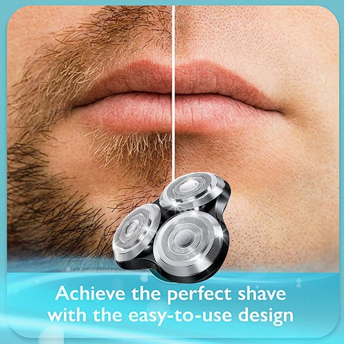 New Upgrade SH90 Replacement Shaver Heads Compatible with Philips Norelco Series 9000 (S9000) Shavers Replacement Heads (SILVER(1pcs))