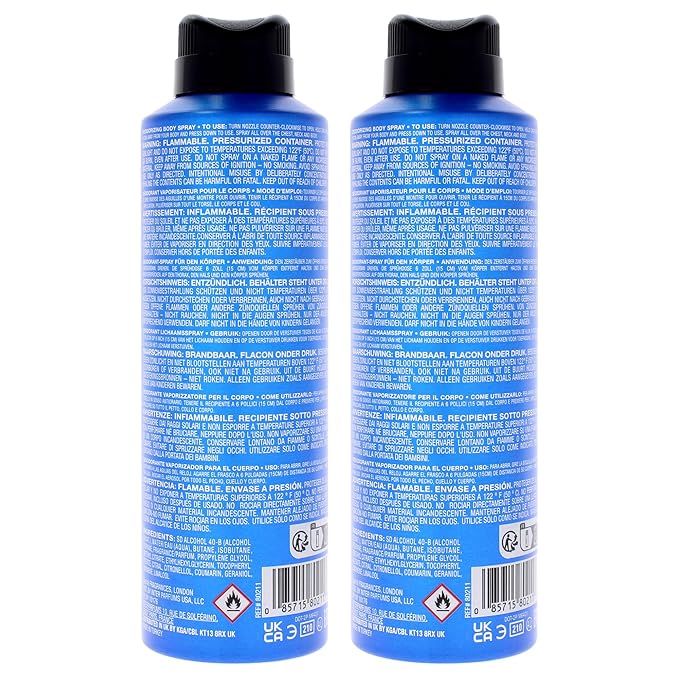 Alfred Dunhill Desire Blue London for Men - 6.6 oz Body Spray - Pack of 2