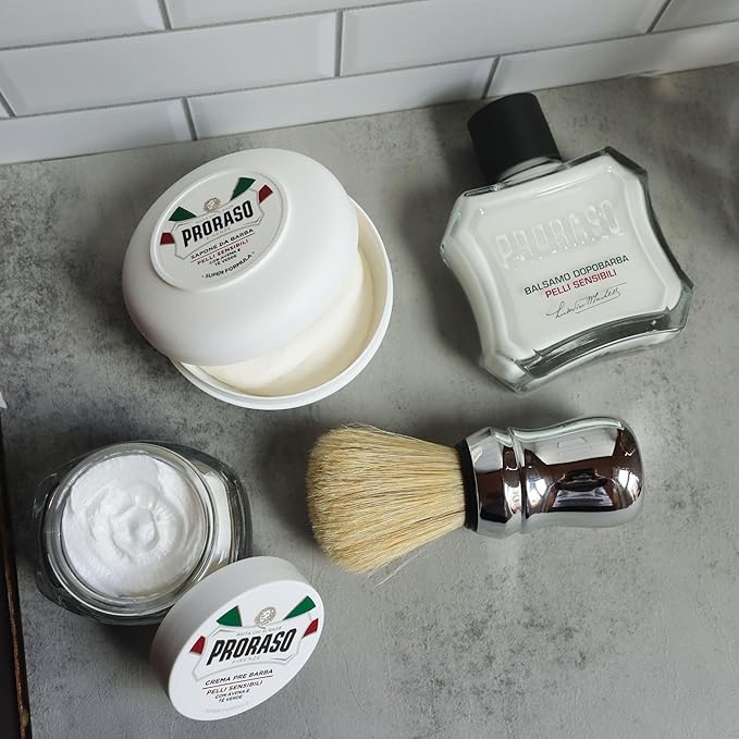 Proraso After Shave Balm - Oatmeal & Green Tea - Nourishing & Gentle Formula After Shave Cream for Sensitive Skin - Premium Italian Shaving for Men - 3.4oz