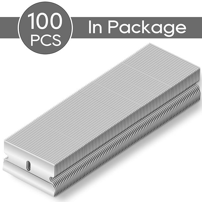 REXBETI 100PCS Single Edge Razor Blades, Industrial Razor Blades for Scraper, Suitable for Removing Labels, Decals, Stickers and Old Paint