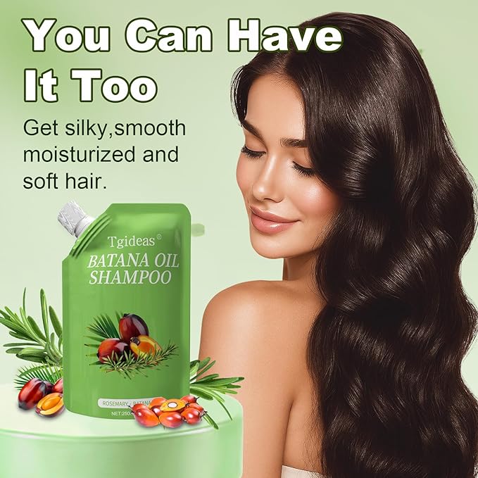 Tgideas Batana Oil & Rosemary Shampoo for Hair Growth, Formula for Thinning Hair & Reduce Hair Loss, Nourish Scalp & Add Volume, for Men & Women (Pack of 2)