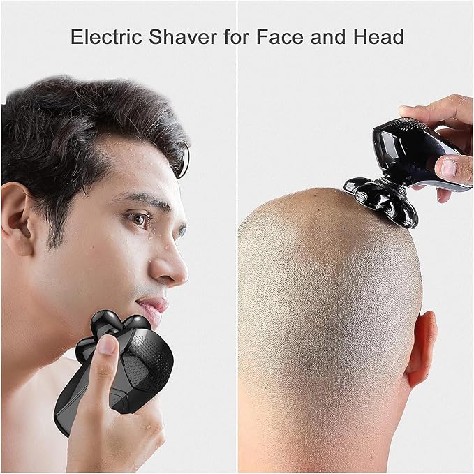 Head Shavers Replacement Blades, 6 Blades Shaver for Bald Men Replacement, Easy Install Electric Razor, Shaver Replacement Blades, Head Shavers for Bald Men (6 Heads)