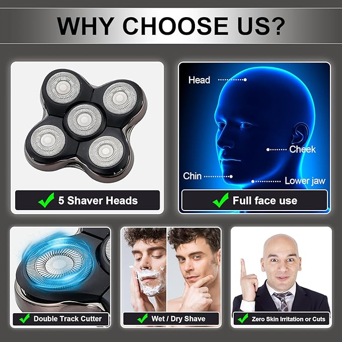 Electric Razor Blade,Shaver Replacment Heads Compatible with Remington BOSS XR7120 and XR7100/XR1600/RX7 shavers(NOT FIT FOR XR7000 shaver) (1 Pack)