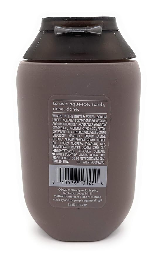 Men’s 2-in-1 Shampoo + Conditioner Bundle - Method Men Cedar + Cypress 14 Fl Oz and Travel Size 3.4 Fl Oz Bottles (2 Items)