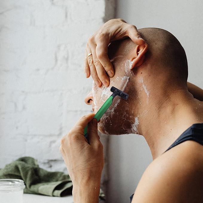 Disposable Razors Bulk, Individually Wrapped Razors for Travel, Hotel, Airbnb, and Homeless (50 Pack)