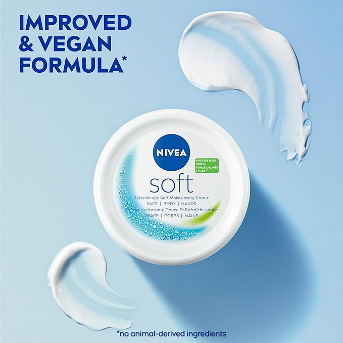 NIVEA Soft Moisturizing Creme 6.8 Ounce (Pack of 4)