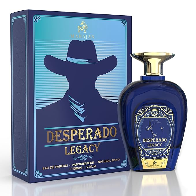 Mahajan Desperado Legacy Eau de Parfum – Ocean Fresh & Addictively Sweet Salted Citrus Cologne – Powerful Head-Turning Long-Lasting Luxury Pefume for Men (3.4 oz)